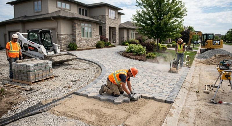 Paver Driveway Construction Service